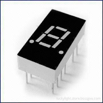0.30" Single Digit Numeric Display, Available in Various Colors with Low Power Consumption